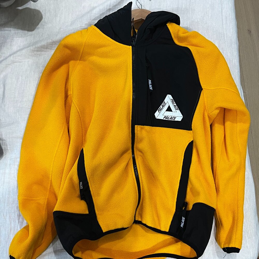 Palace Yellow Polartec Fleece with Hood Size S